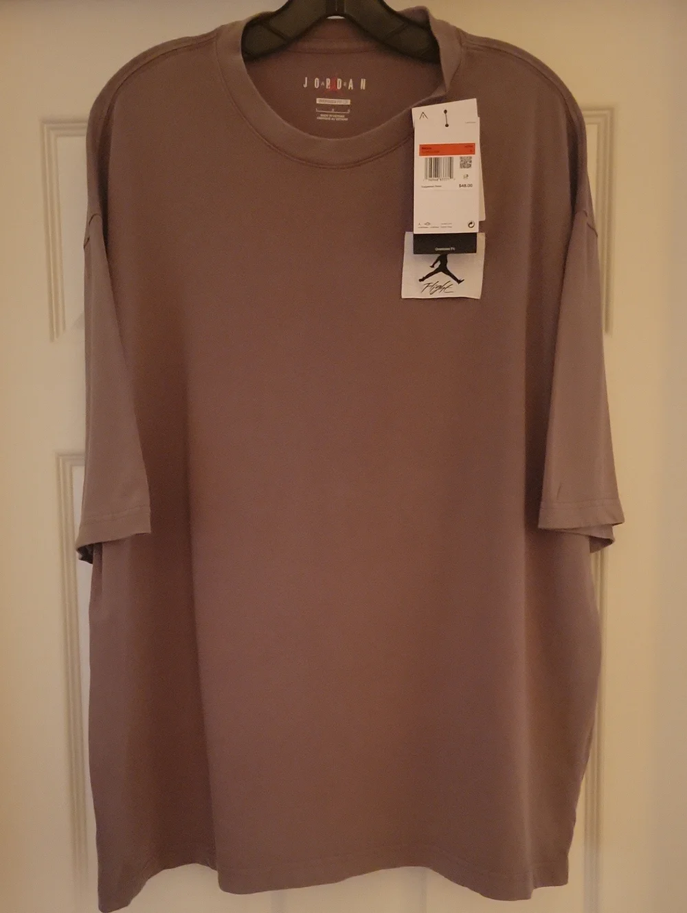 Jordan Short-Sleeve Crewneck T-Shirt in Mauve
